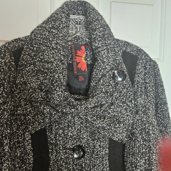 DEBBIE SHUCHAT COLLECTION WOMEN  CHARMING MID LONG TWEED COAT SIZE XL - Picture 9 of 16